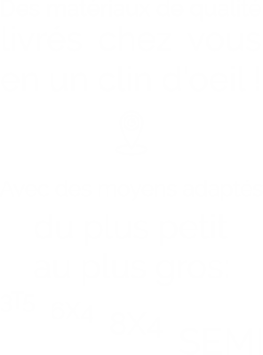 Transport materiaux travaux publics